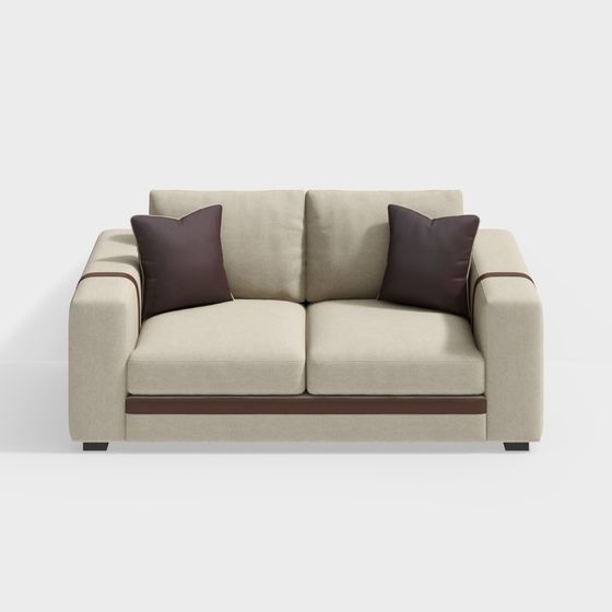 Modern Minimalist 3D Sofa Model for Creative Spaces