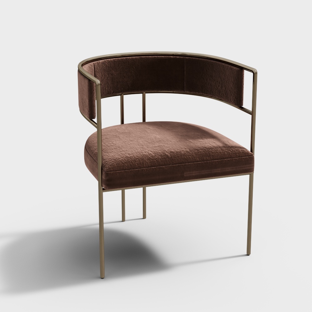 Silla individual moderna - Silla de respaldo metálico moderna