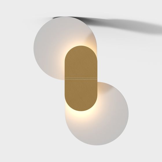 Light Capsule 3D model - Modern Elegant Wall Light
