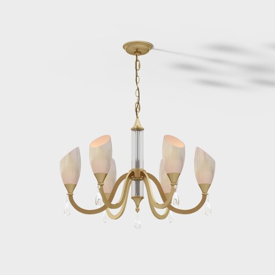 Stylish Chandelier 3D Model for Creative Projects