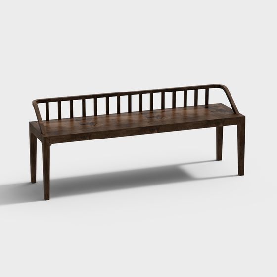 Cozy Bench 3D model