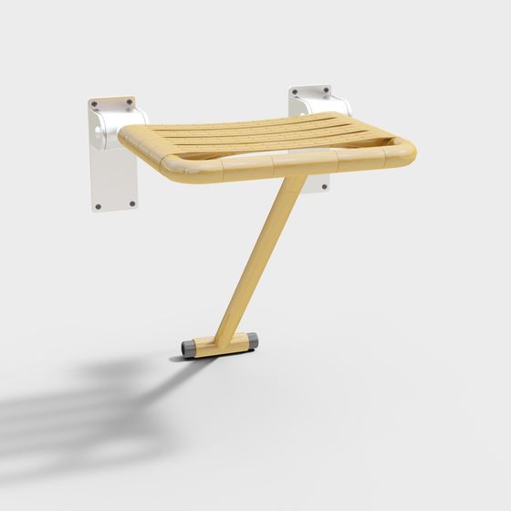 Modern Wall-Mounted Bathroom Chair 3D model