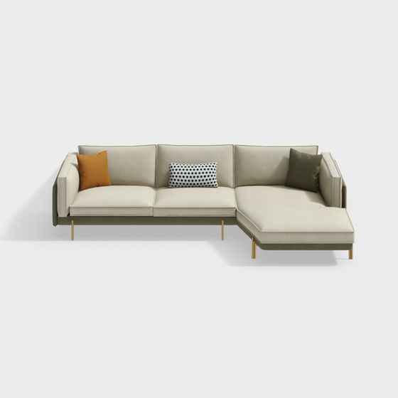 Urban Comfort Sofa 3D model for Modern Interiors