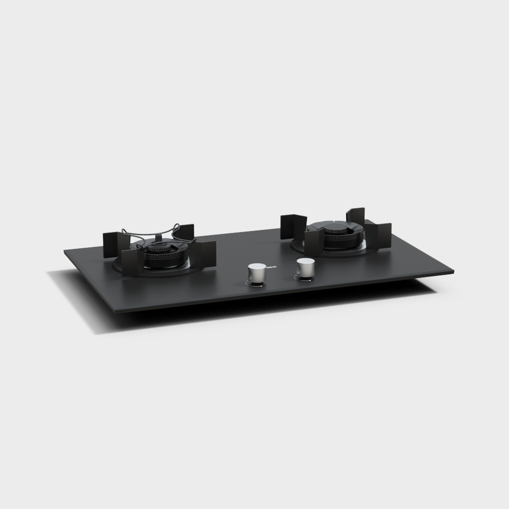 Sleek Gas Stove 3D Model for Modern Kitchens