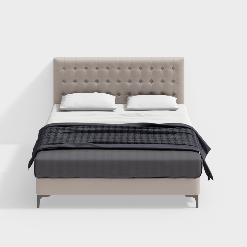【Package 8】Italian minimalist fabric bed bedroom