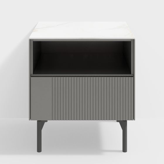 Stylish Nightstand 3D model for Modern Interiors