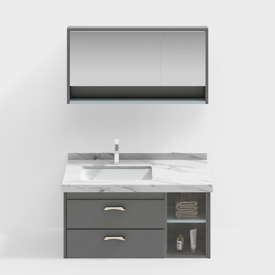 Armoire de salle de bains combinée