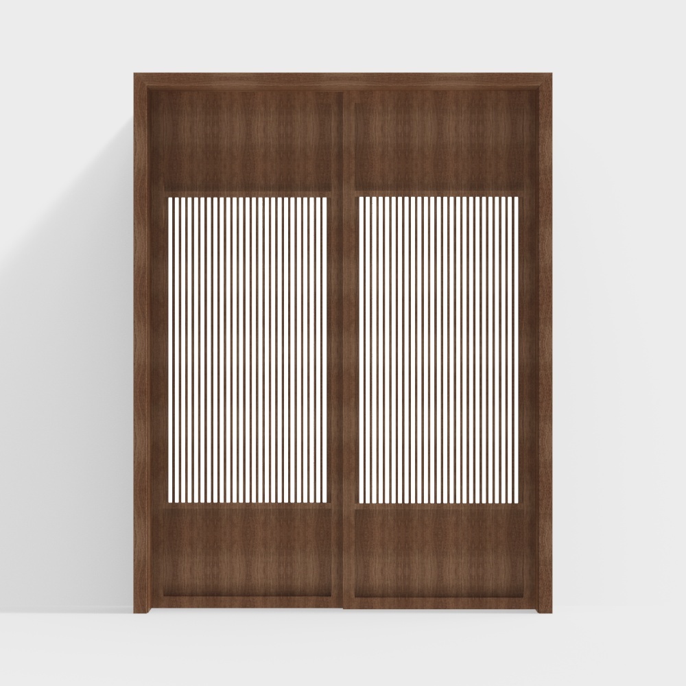 Japanese striped sliding door