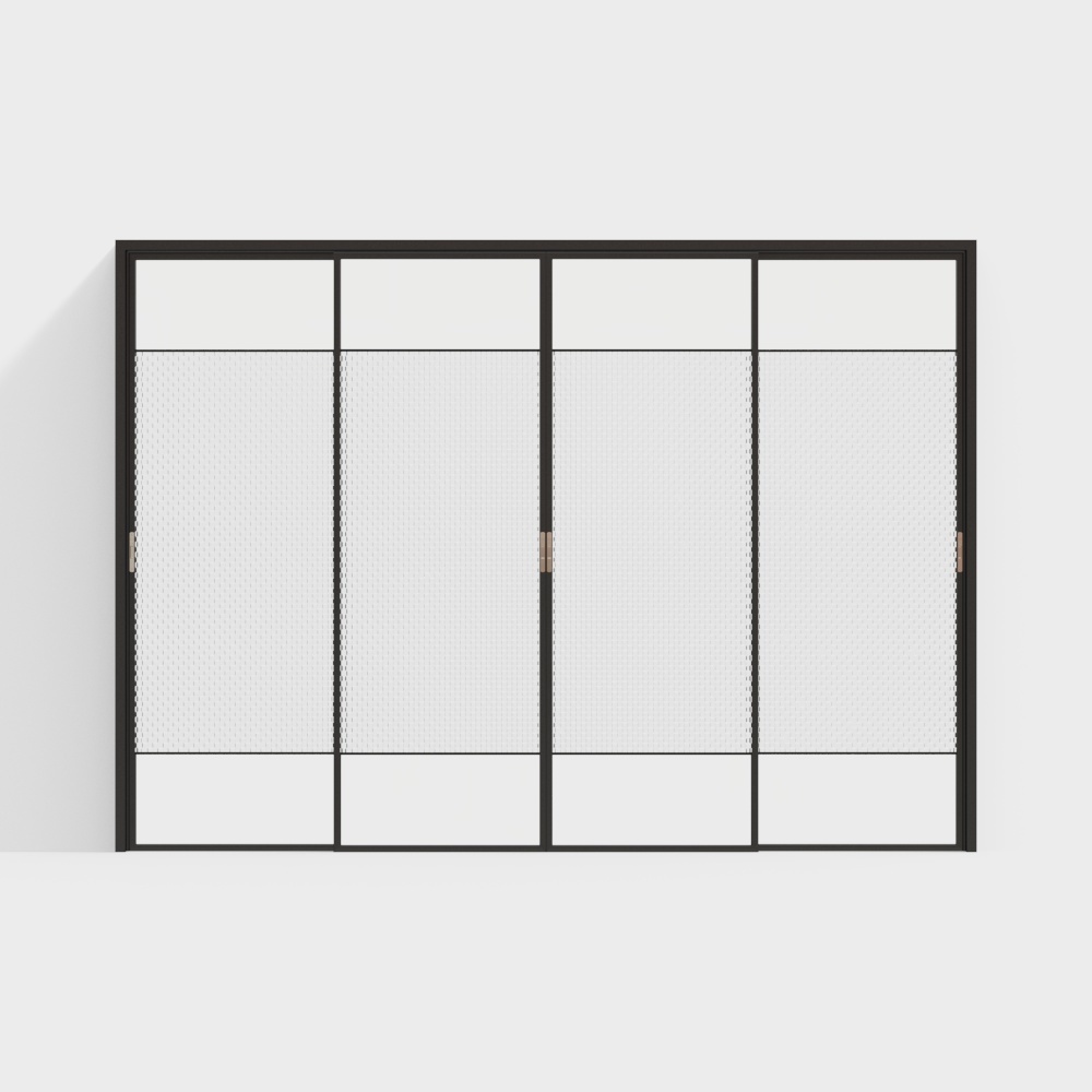 Porte coulissante moderne opaque