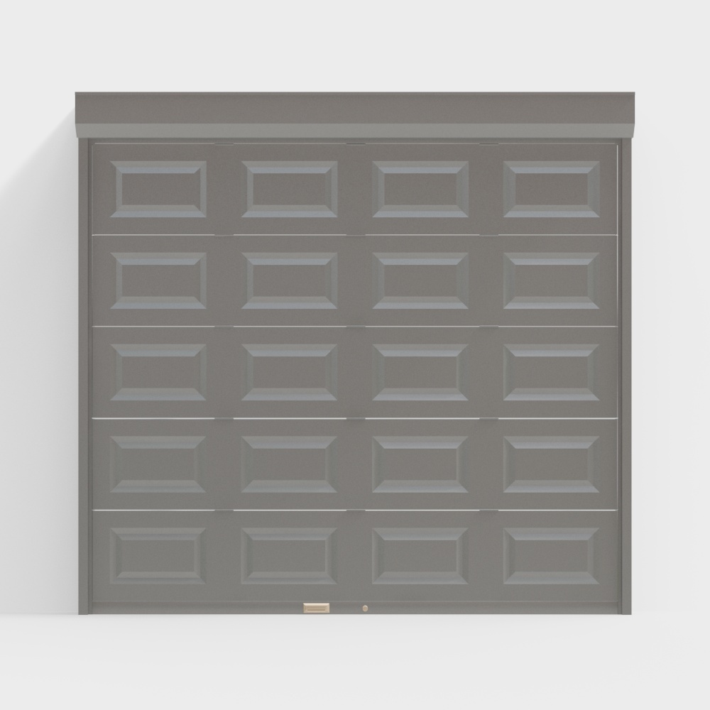 Porte de volet roulant à grille noire