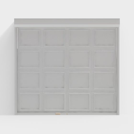 Modern Garage Door 3D Model for Elegant Spaces