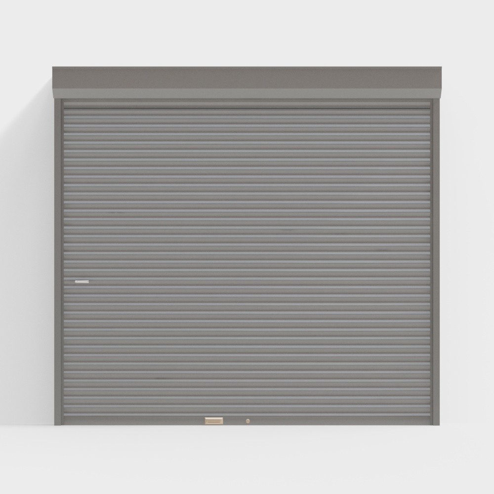 Black Stripe Rolling Shutter Door