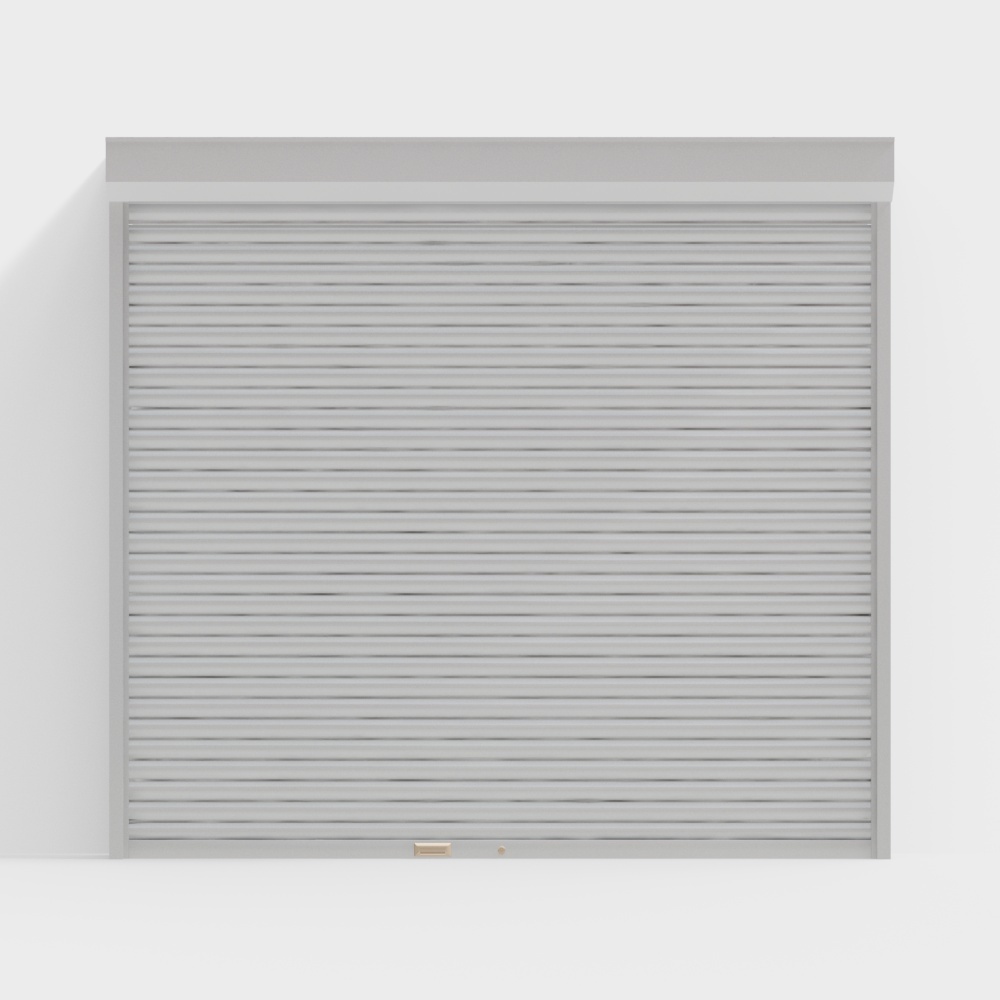 Modern striped rolling shutter door