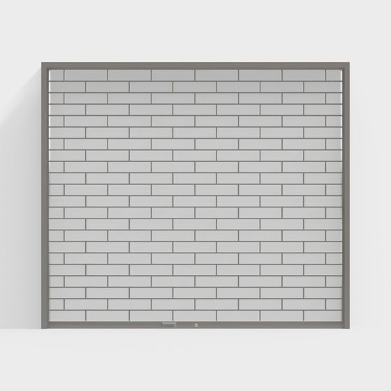 Stylish Low-Polygon Brick Wall 3D model for Creative Projects