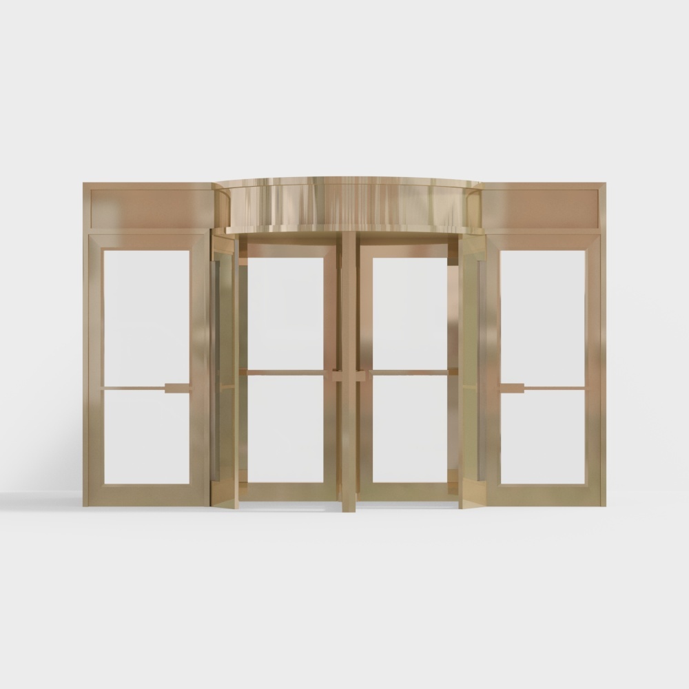 Modern hotel glass revolving door automatic door