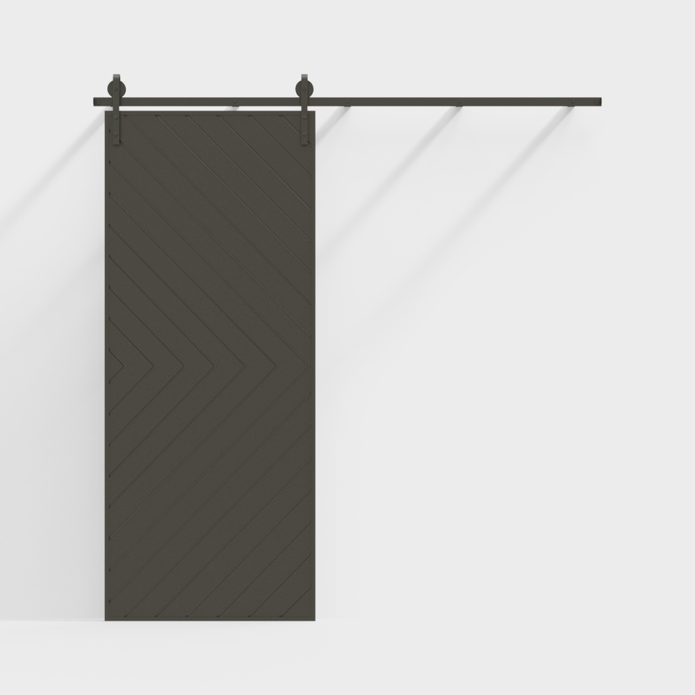 현대식 검정 움푹한 볼록한 슬라이딩 도어