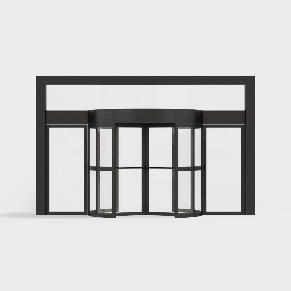 Porte tournante moderne