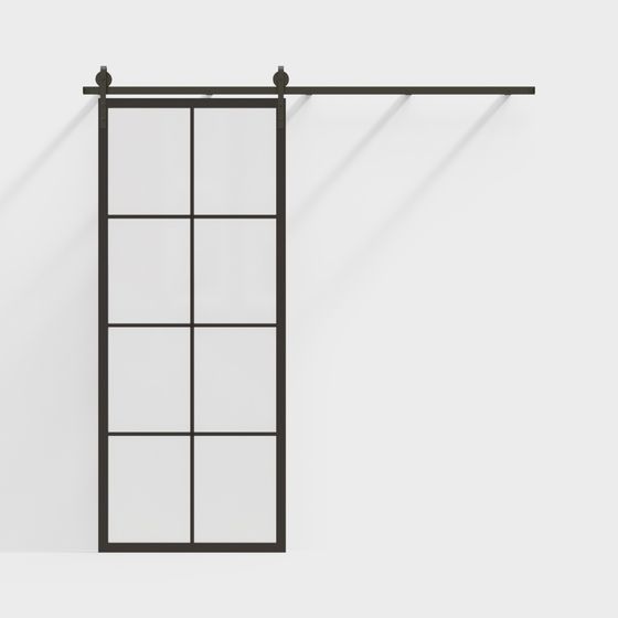 Moderne karierte Schiebetür