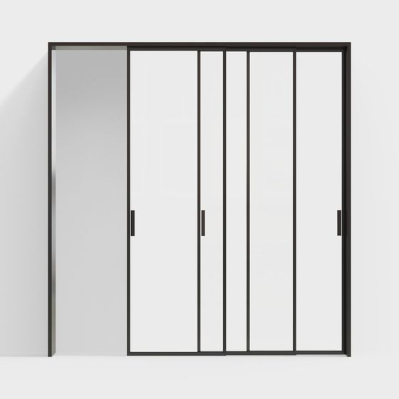 Industrial Sliding Door 3D model