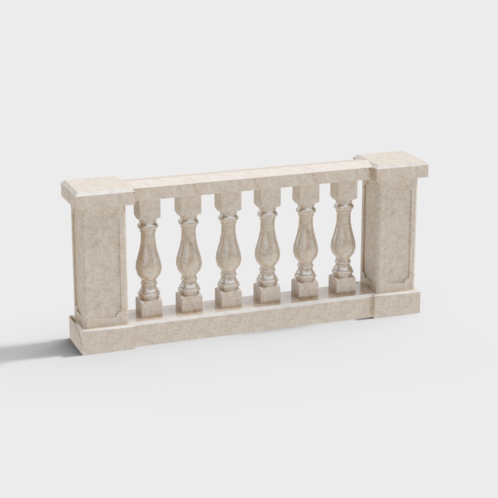 European marble balustrade