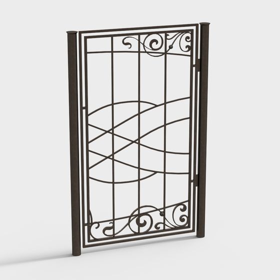 Moderne Schmiedeeisen Blumen-Geländer