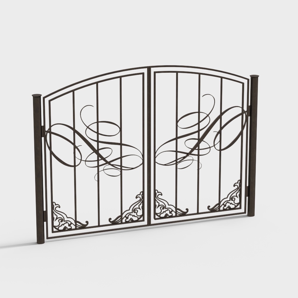 Современные характерные кованые железные перила