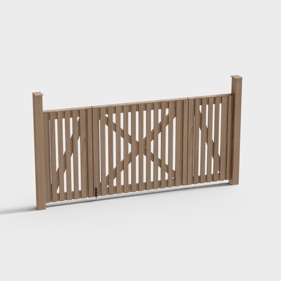 Rustic Gate 3D model for Artistic Designs