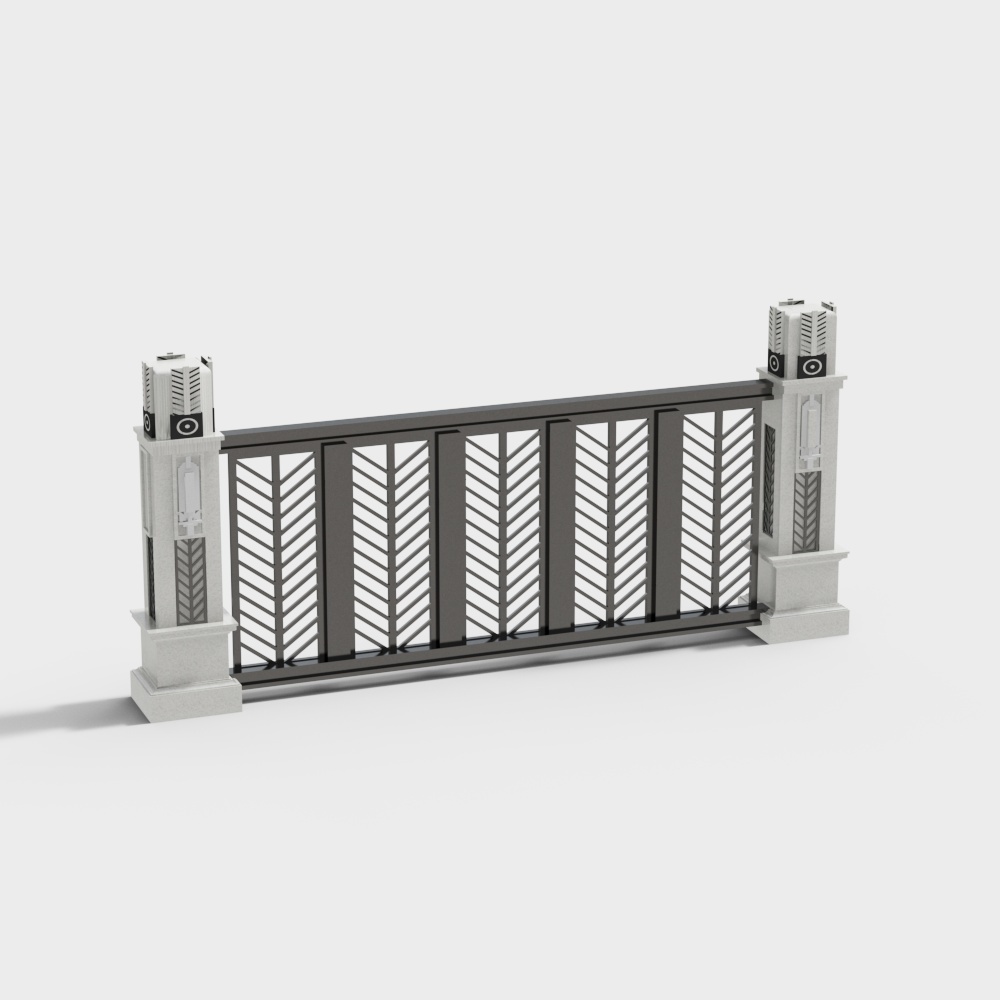 Futuristic Gate 3D model