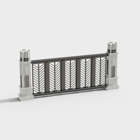 Recinzione Esterna in Stile Europeo