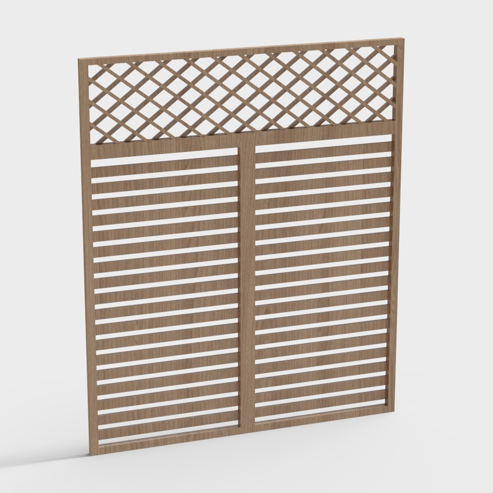 clôture haute moderne