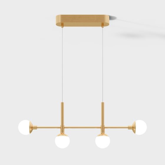 Modern Minimalist 3D Pendant Light Model