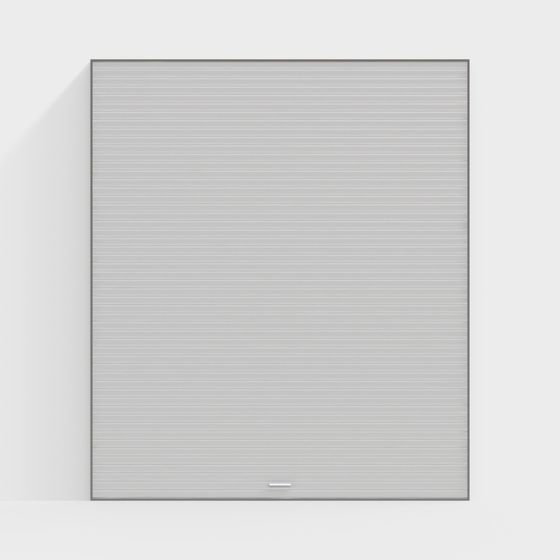 Sleek Low-Poly Roller Door 3D model