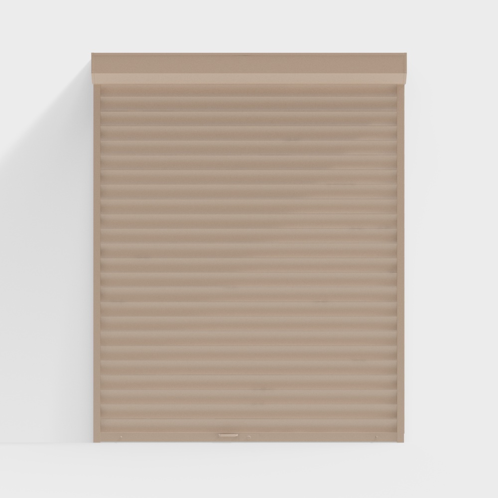 Porte à enroulement à grille large moderne