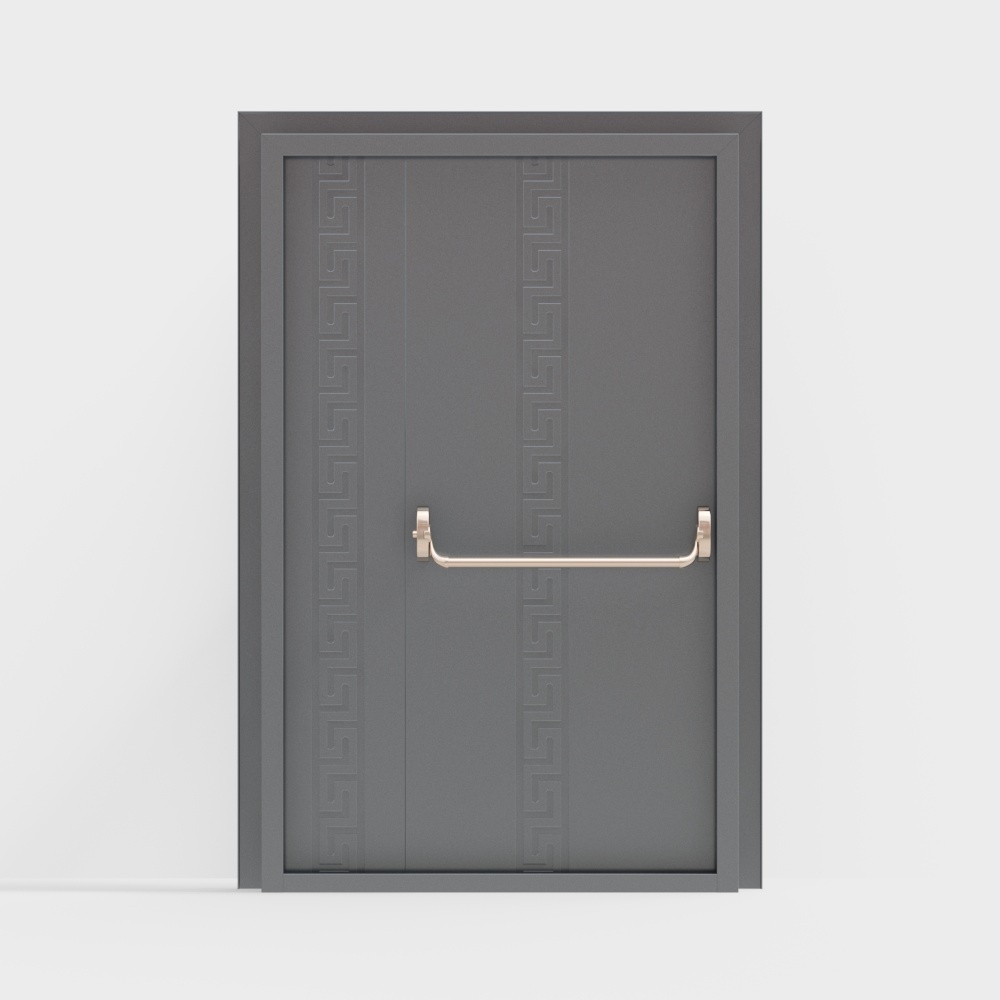 Gray fire door