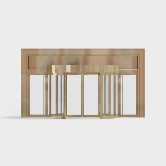 Elegant Revolving Door 3D model for Modern Spaces