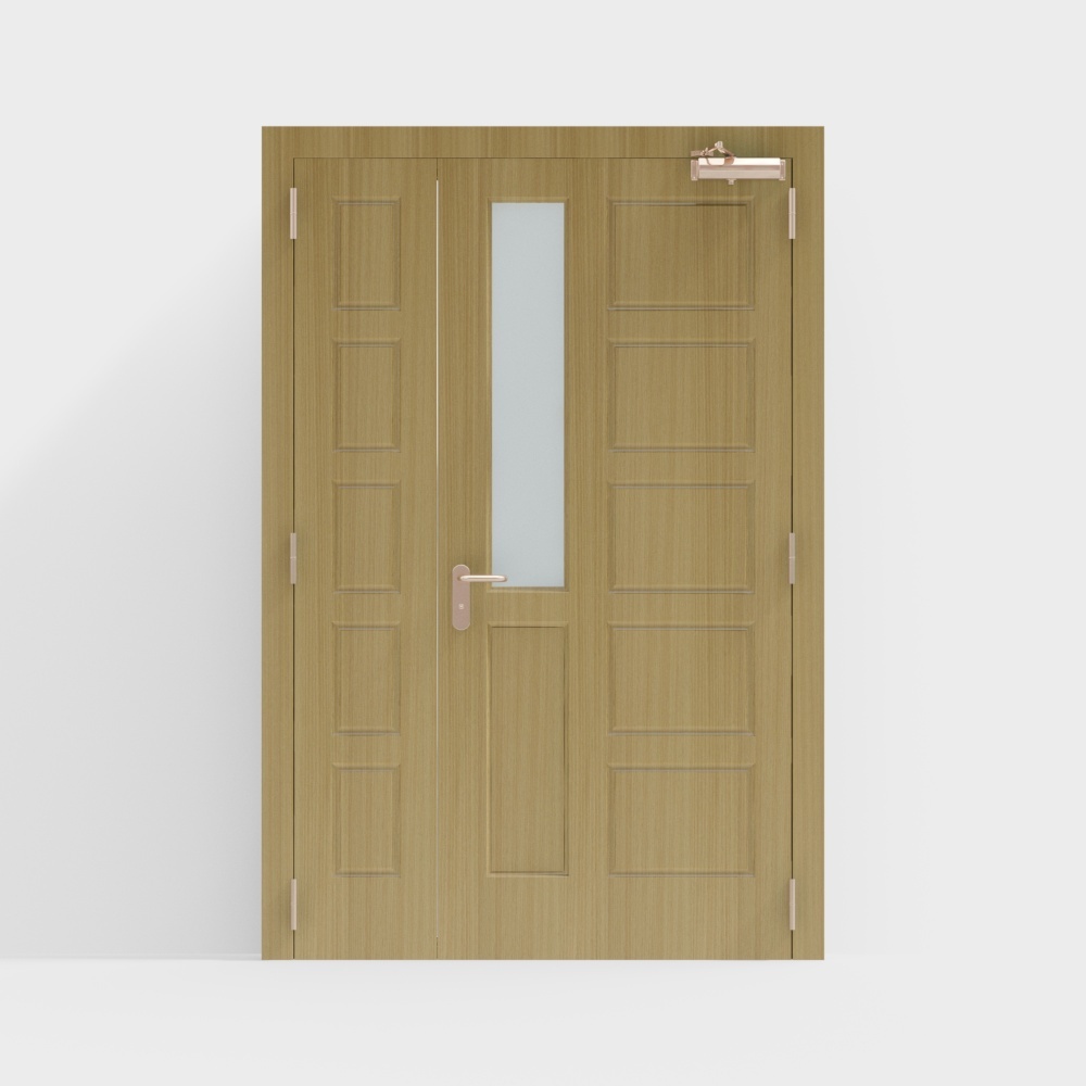yellow fire door