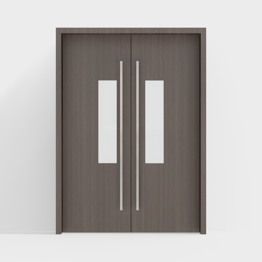 Puerta cortafuegos de doble puerta moderna