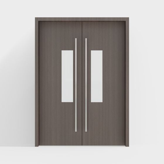 Puerta cortafuegos de doble puerta moderna