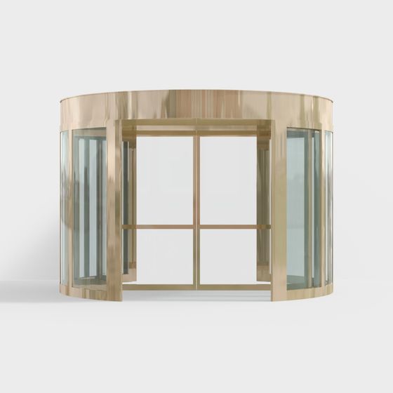 Porte automatique tournante d'hôtel moderne