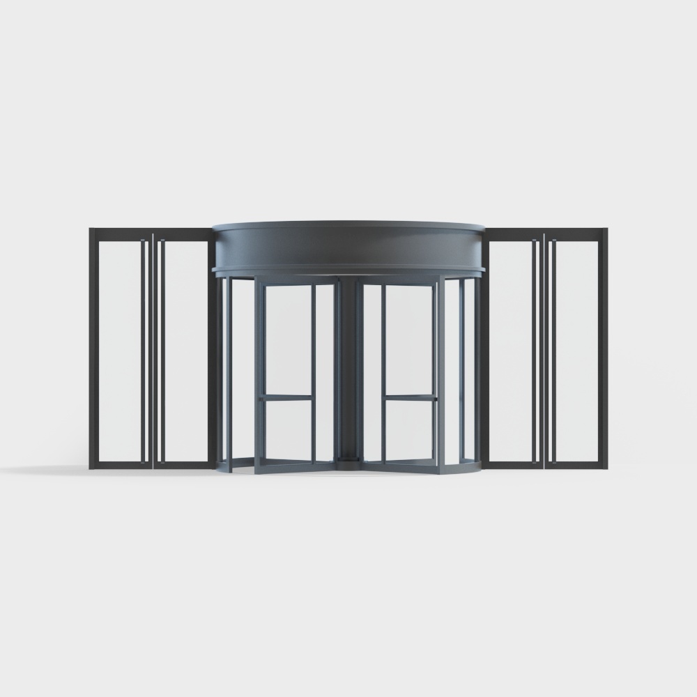 Porte tournante moderne