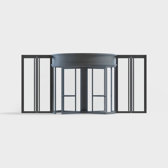 Porte tournante moderne