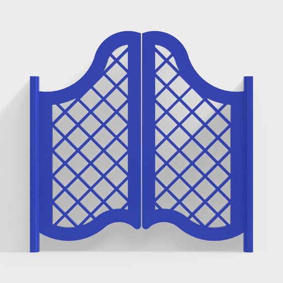 Elegant Royal Blue 3D Screen Model