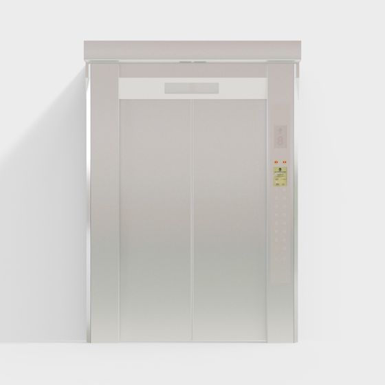 Modern Minimalist Elevator 3D model