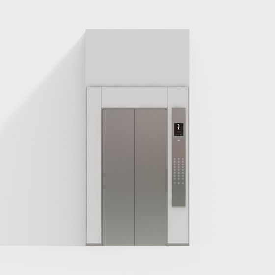 Sleek Minimalist Elevator 3D model
