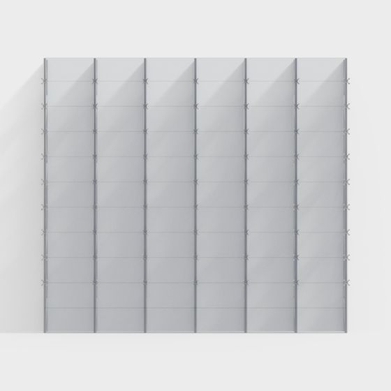 Futuristic 3D Wall Panel Model Design