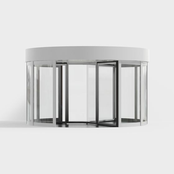 Sleek Revolving Door 3D model