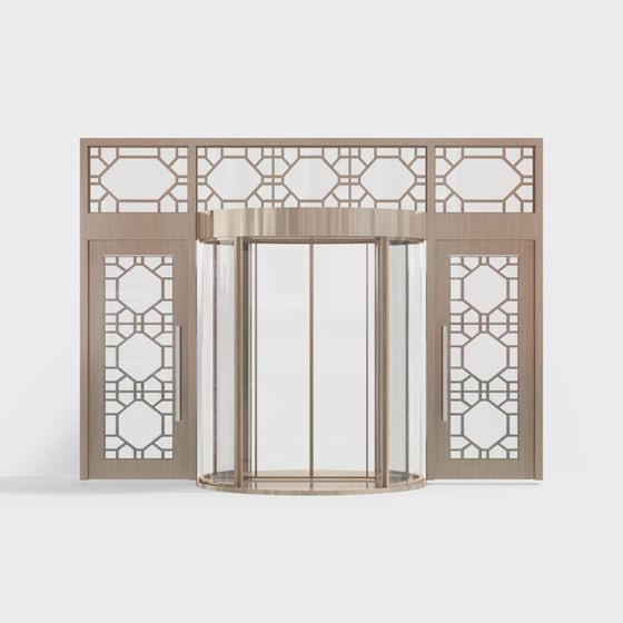 Sophisticated Rotating Door 3D model for Modern Spaces