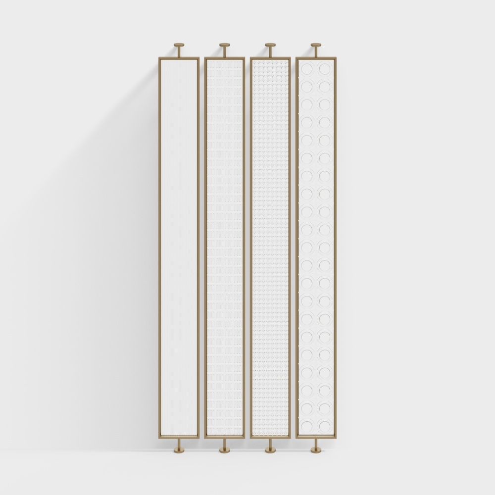 Partition en verre à quatre treillis moderne