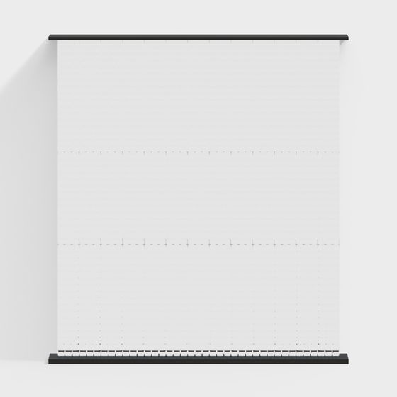 Minimalist Roller Shade 3D model