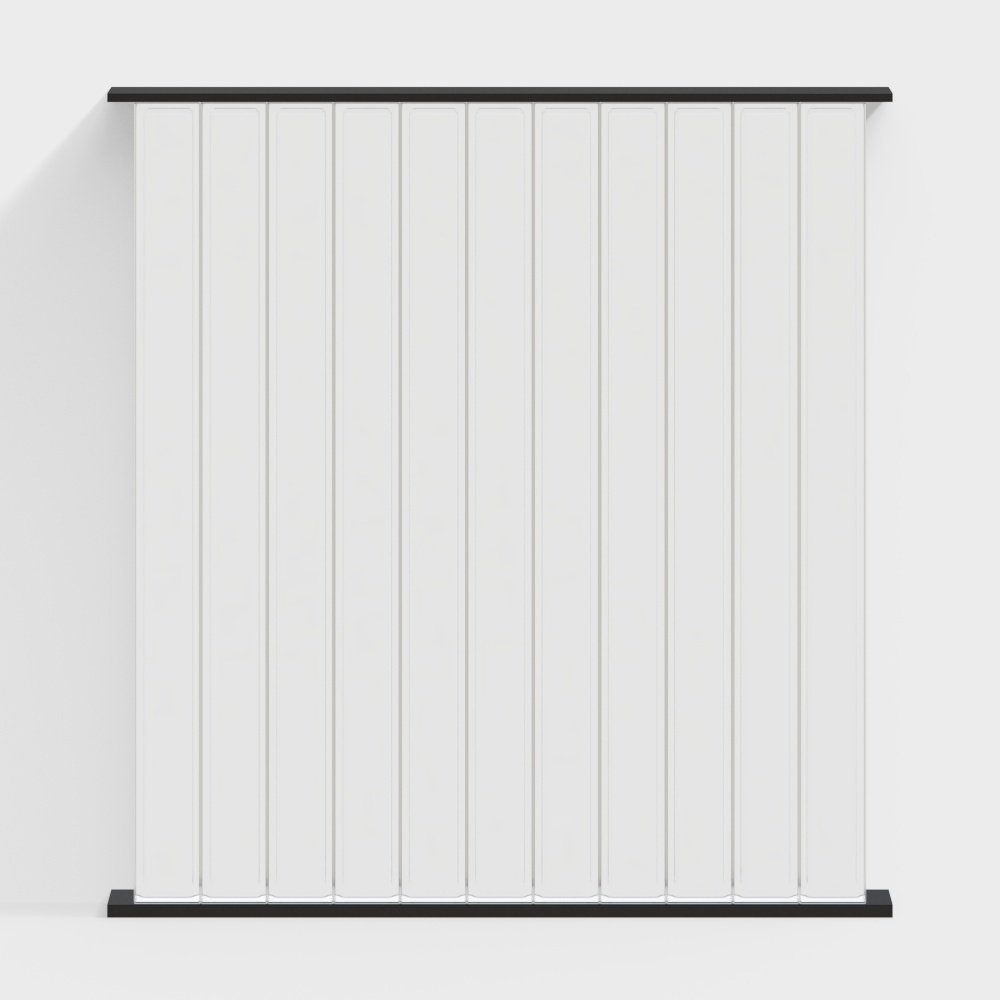 Moderne vertikale Wellen-Glaspartition